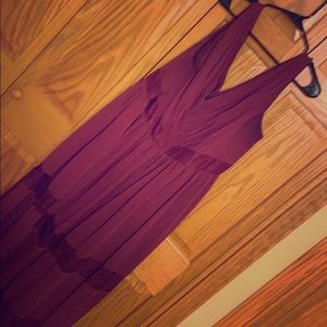 Size 22 bridesmaid dress in wine